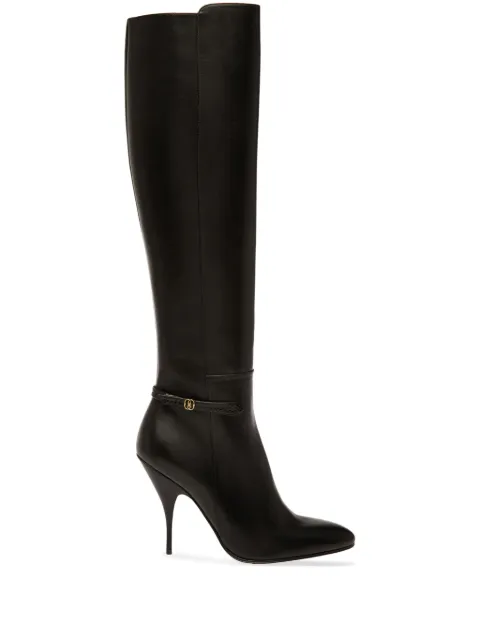 Bally Paulina 105mm leather knee-high boots