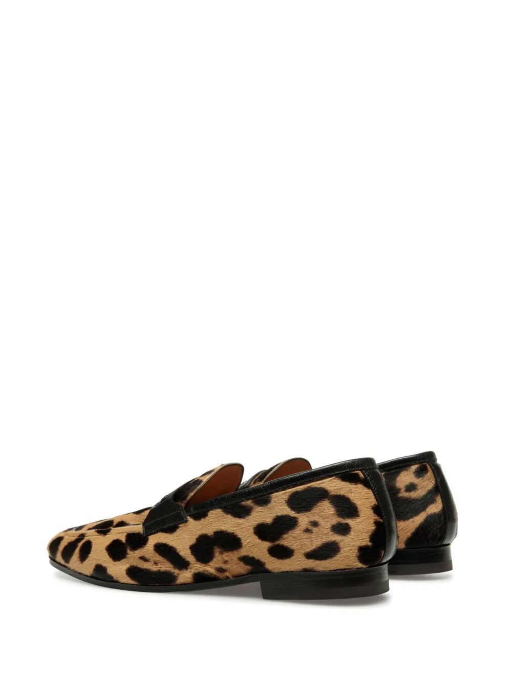 Bally Loafers met luipaardprint Beige