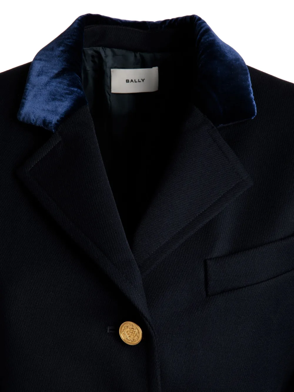 Bally Blazer met enkele rij knopen Blauw