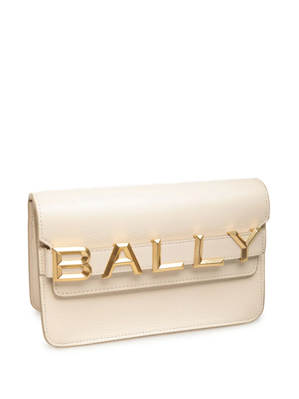 Shop Bally Logo-lettering Leather Bag In Black