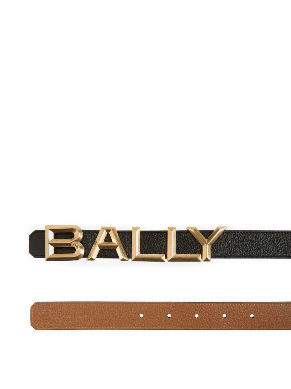 Bally Riem met logogesp - Zwart