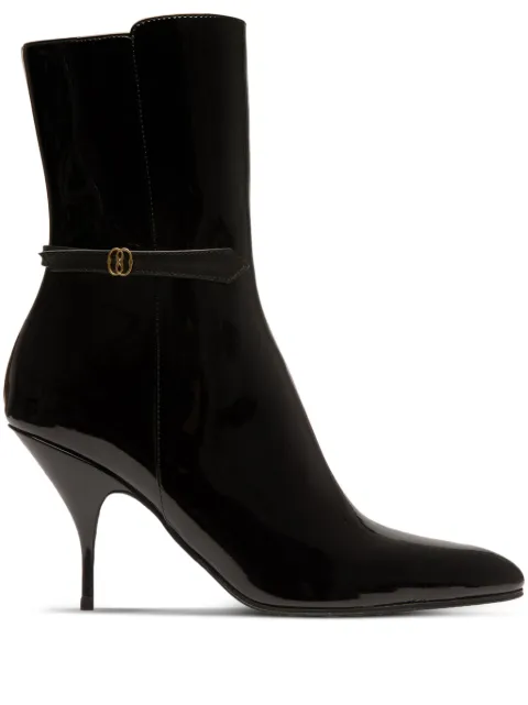 Bally Odeya 85mm patent-leather ankle boots