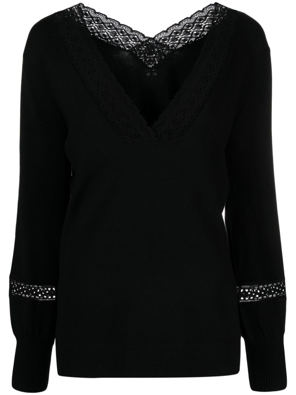 Lace deals trim jumper