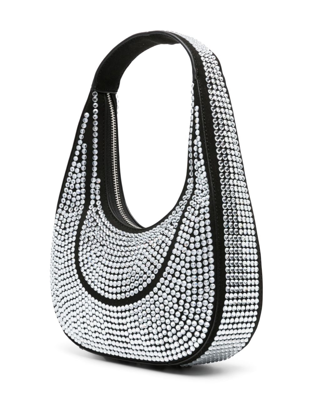 Shop Chiara Ferragni Caia Crystal Tote Bag In Silver