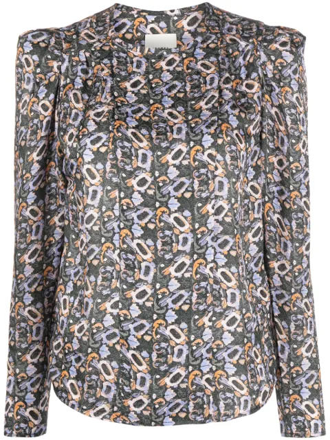 ISABEL MARANT Lensy floral-print blouse