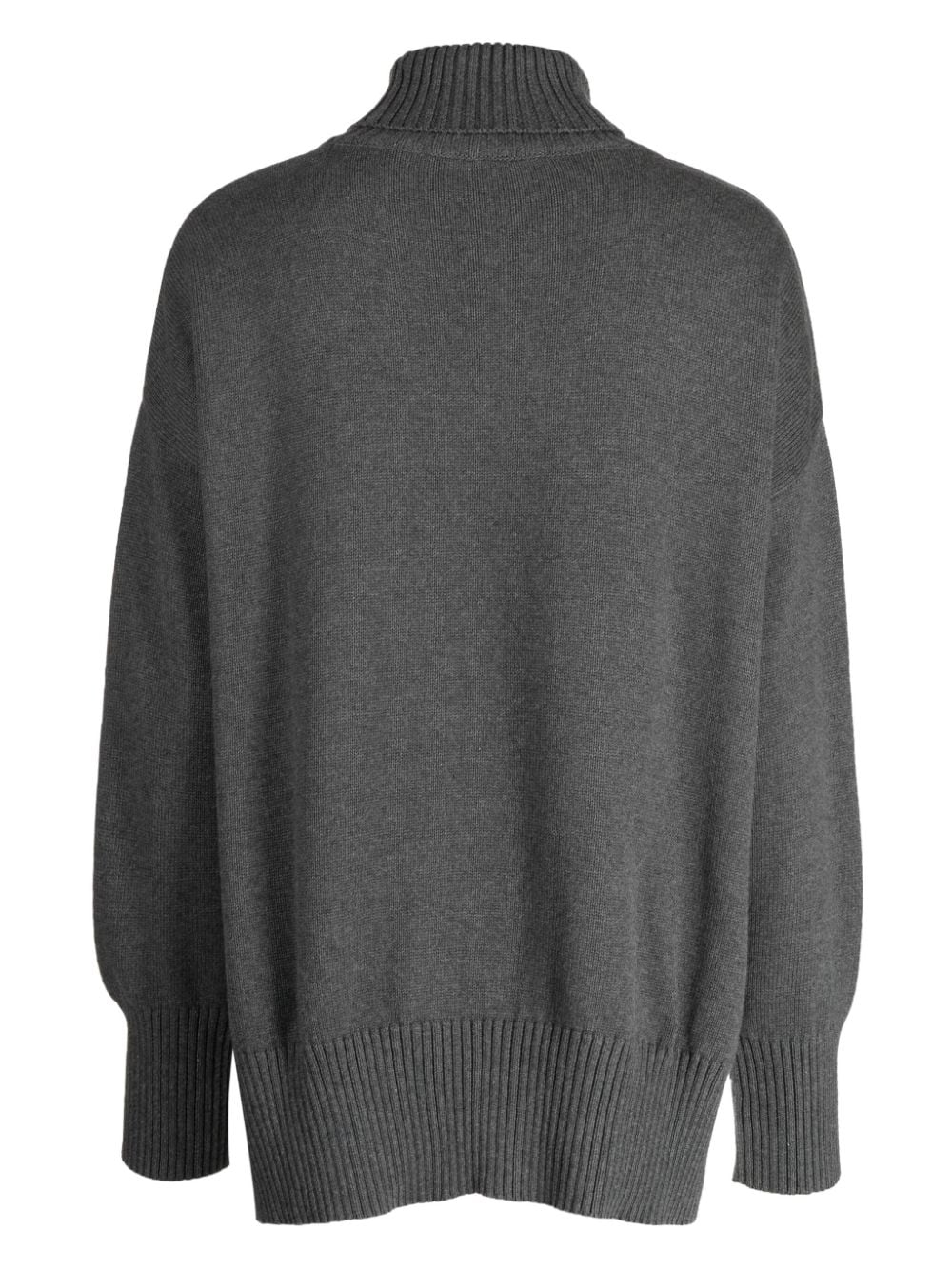 Izaak Azanei appliqué-detail cotton sweatshirt - Grijs