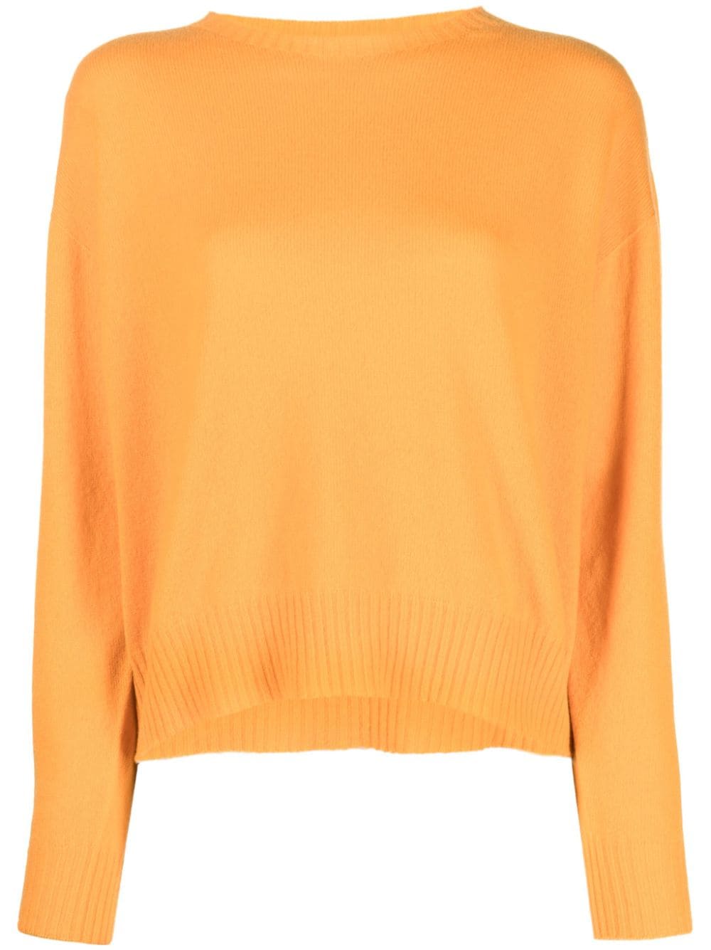 Twinset Drop-shoulder Cashmere Jumper In Orange