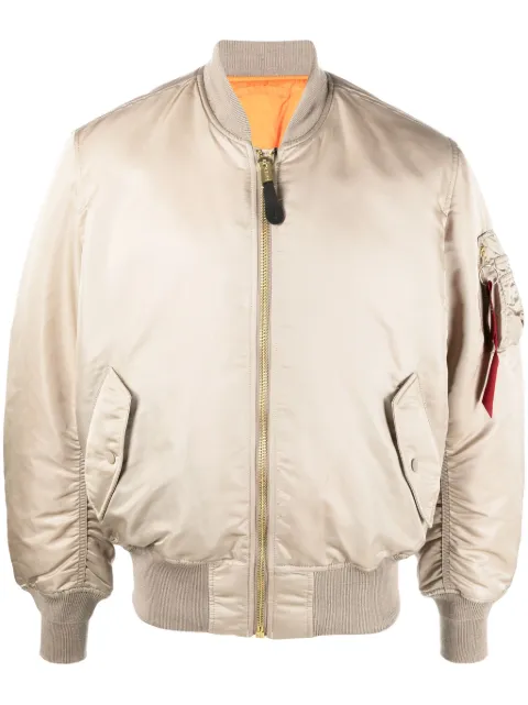 Alpha Industries reversible zip-up bomber jacket 