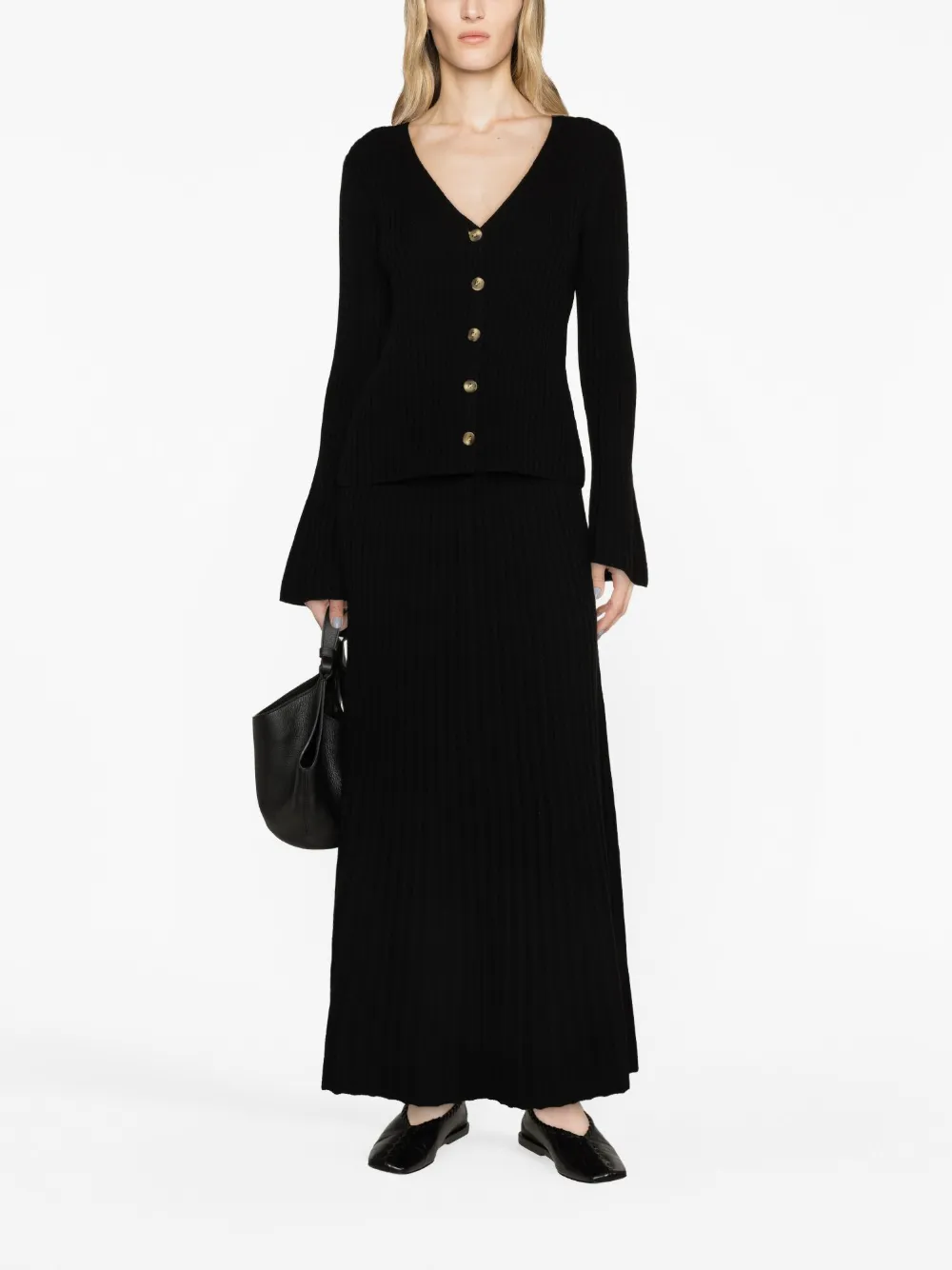 By Malene Birger Maxi-rok van mohair - Zwart