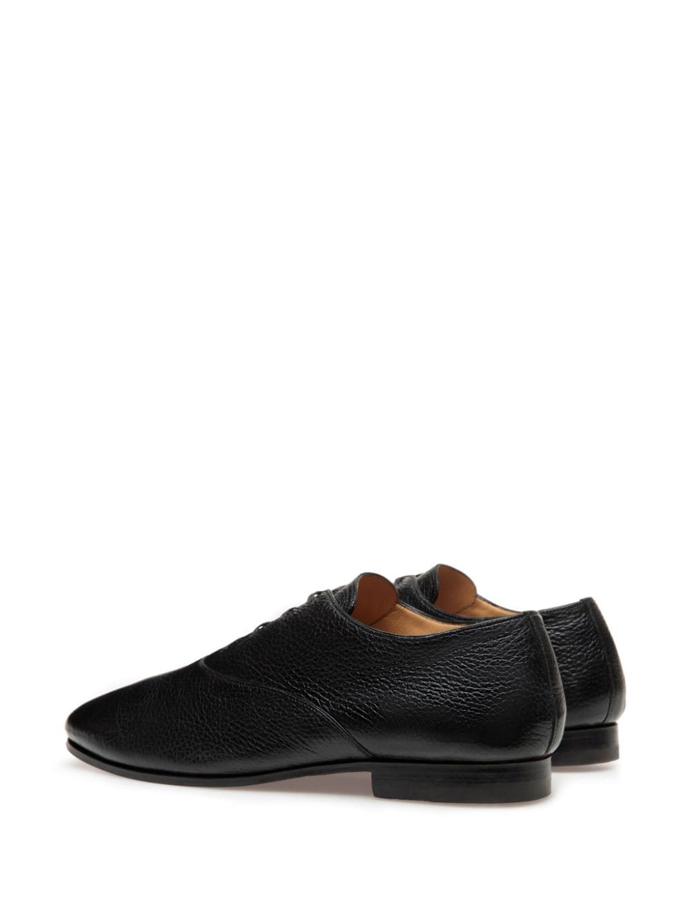 Shop Bally Pinte Lace-up Leather Loafers In Black