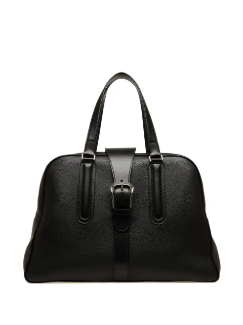 Bally buckle leather tote bag