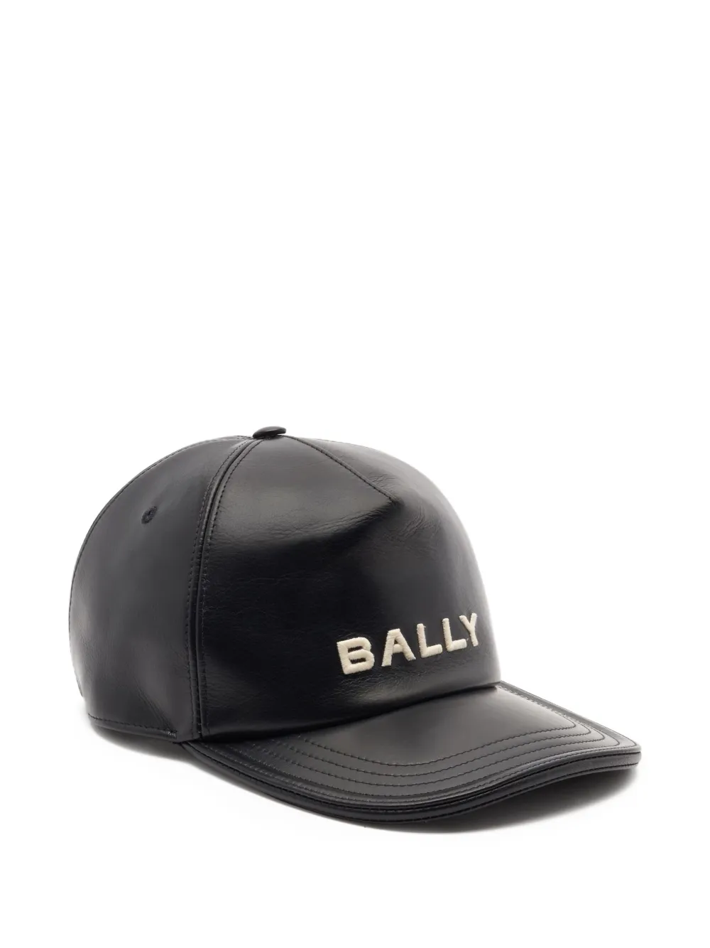 Bally logo leather cap | Black | Image 1