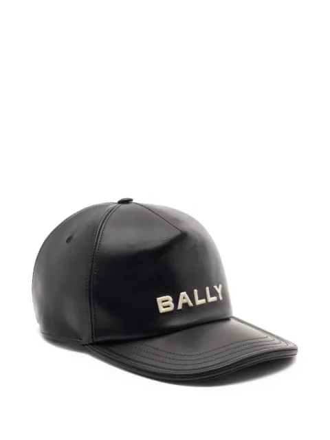 Bally logo leather cap