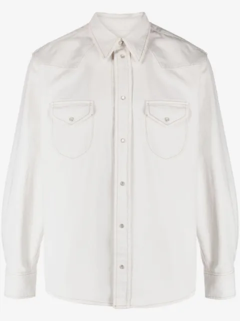 Bally Camisa de algodão com aba no bolso