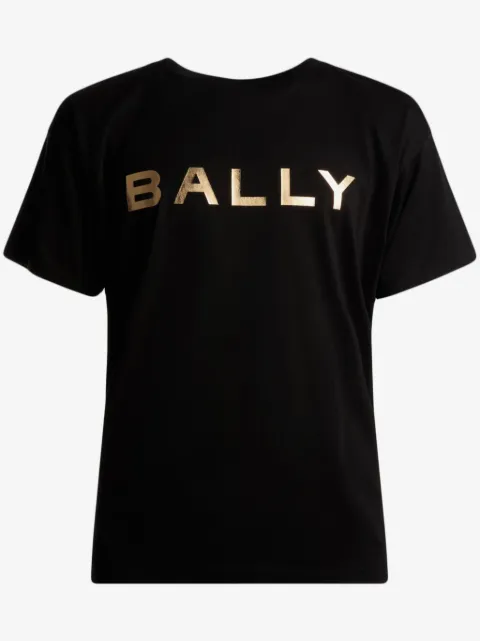 Bally T-shirt med metallisk logo