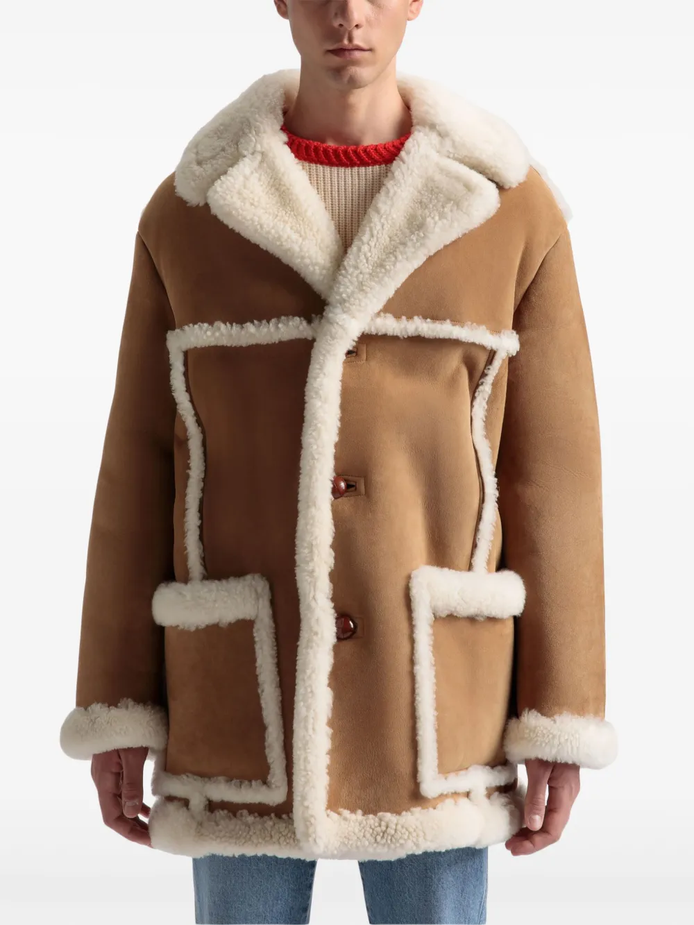 Bally Lammy coat Bruin