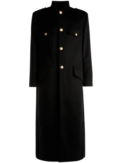 Bally single-breasted wool maxi coat