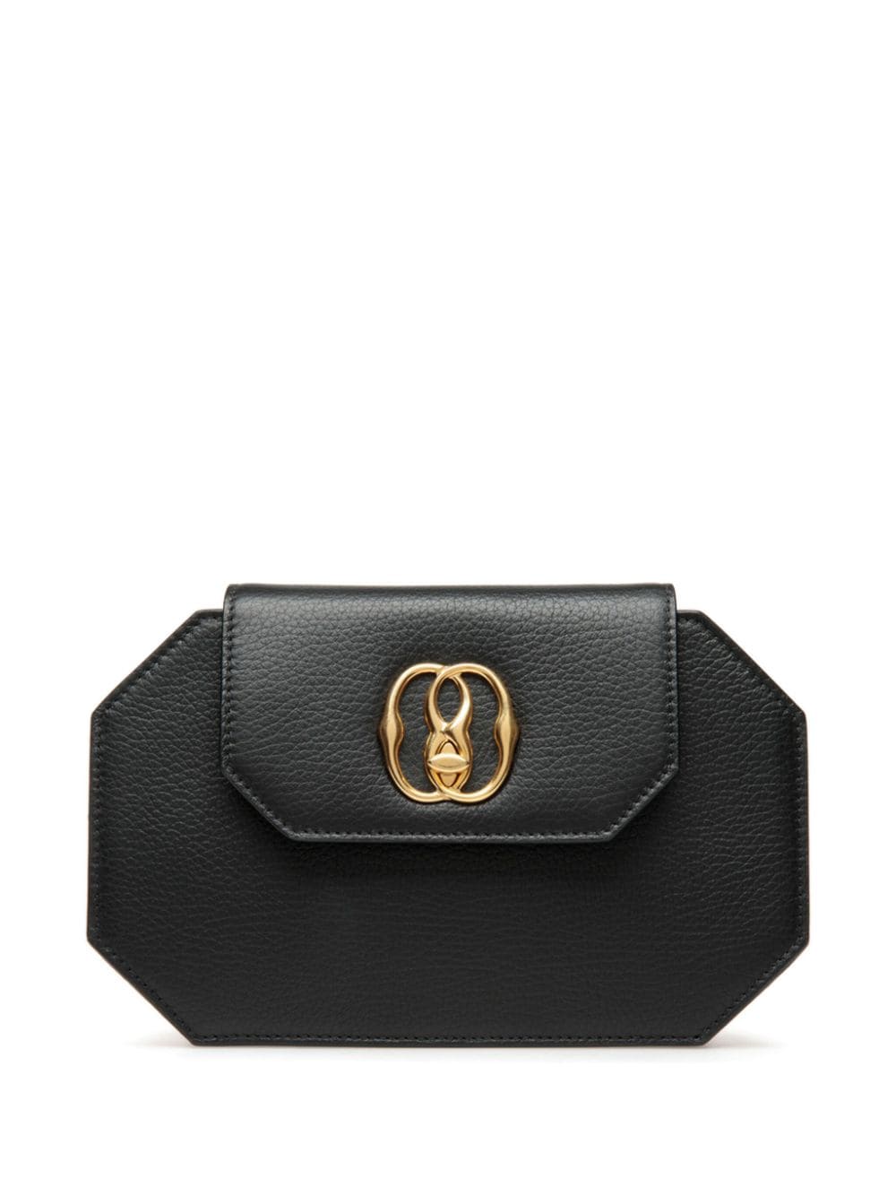 Bally Emblem Octogone mini-tas Zwart