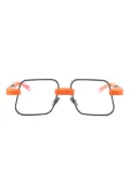 VAVA Eyewear Suzanne Ciani square-frame glasses - Orange