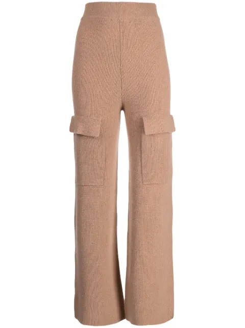 Izaak Azanei fine-knit wide-leg trousers