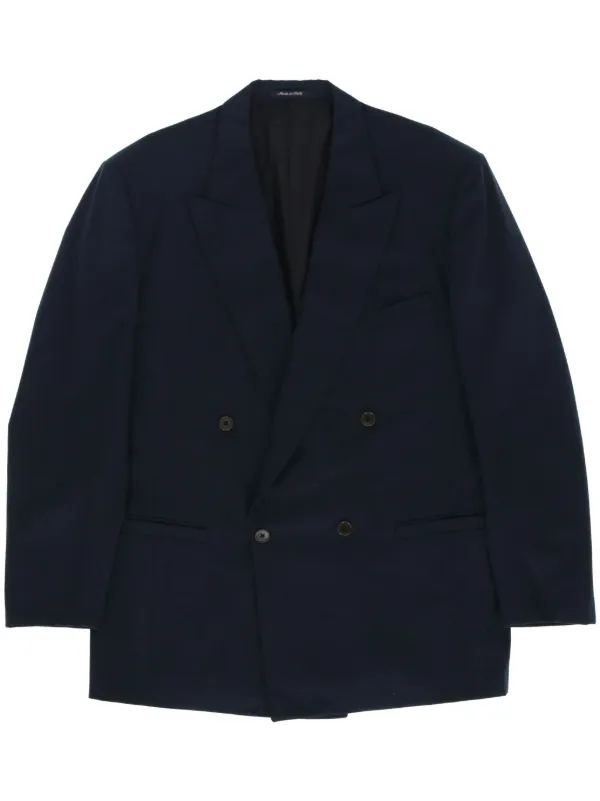 SAINT LAURENT ダブルジャケット Saint Laurent ストライプ ダブルジャケット 通販 - FARFETCH