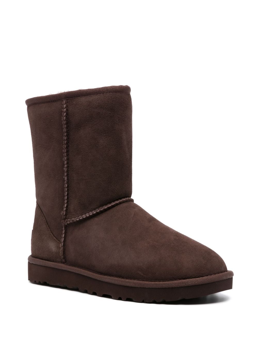 Shop Ugg Classic Short Ii Suede Boots In Braun