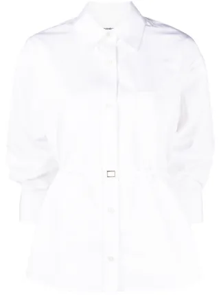 Alexander Wang detachable-belt stretch-cotton Shirt - Farfetch