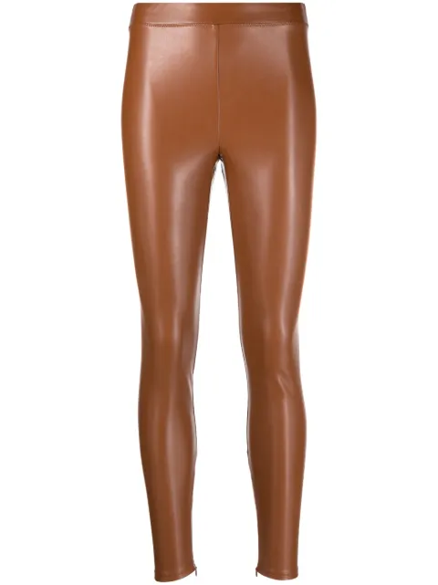 Michael Michael Kors ankle-zip faux-leather leggings