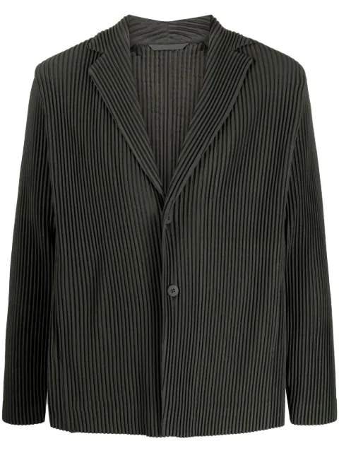 Homme Plissé Issey Miyake single-breasted pleated blazer 