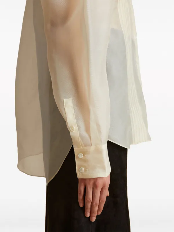 KHAITE The Nori Silk Shirt | Neutrals | FARFETCH