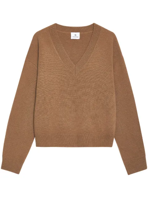 ANINE BING Lee V-neck cashmere jumper