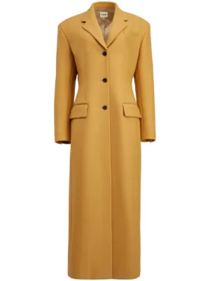 LOUIS VUITTON Signature Double Face Long Wrap Coat Beige. Size 44