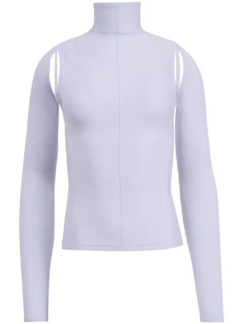 KHAITE The Marlowe cut-out knitted top