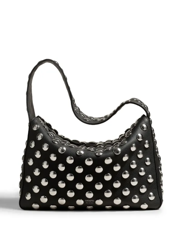 Khaite エレナジッパーショルダーバッグ 【関税込】 KHAITE Elena スタッズ ショルダーバッグ | ブラック | FARFETCH JP