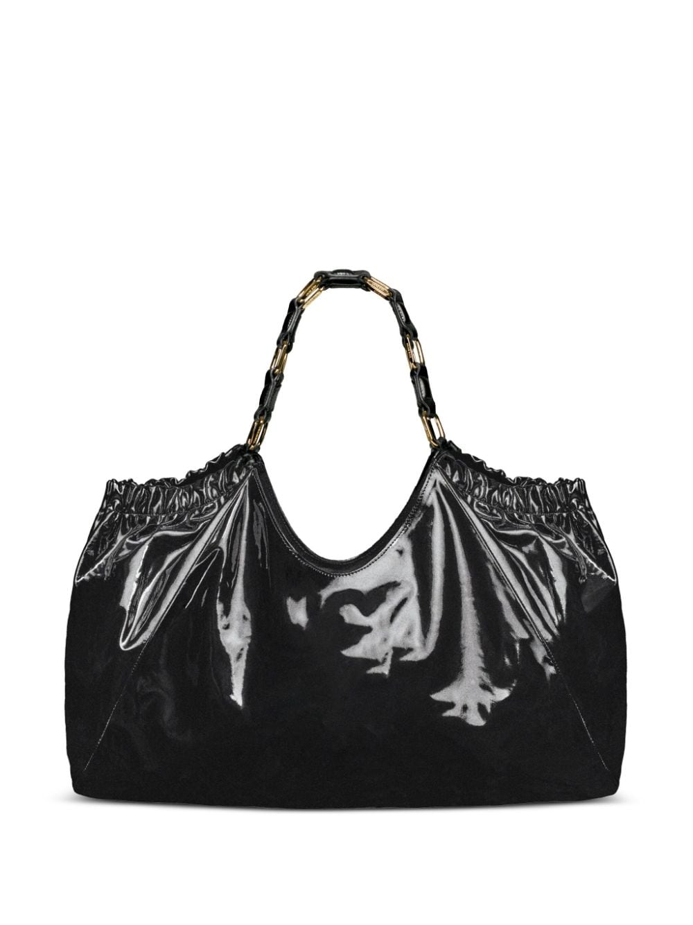 ANINE BING Kate leather tote bag - Zwart