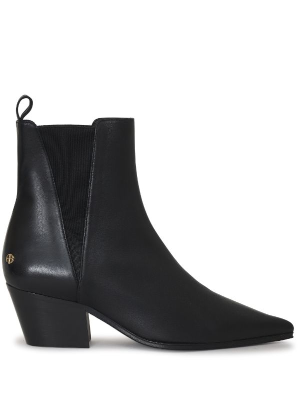 ANINE BING Sky Leather Ankle Boots Farfetch