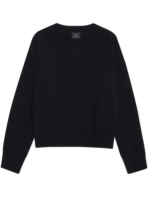 ANINE BING Lee V-neck cashmere jumper
