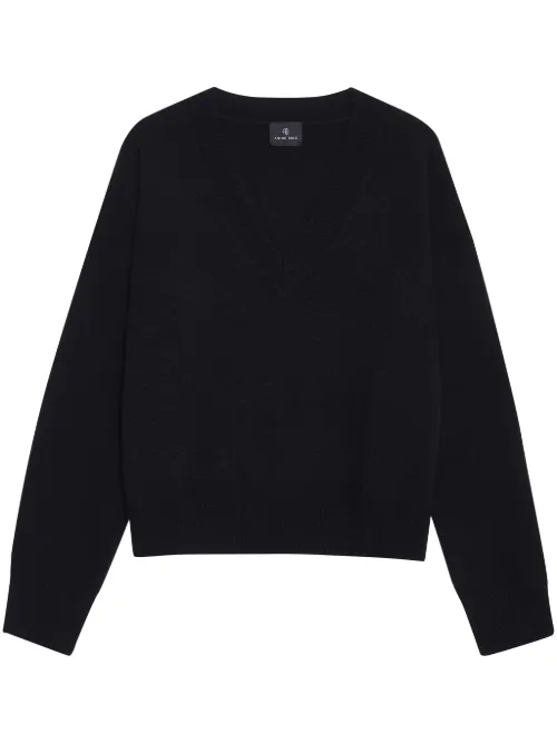 Pull en cachemire Lee à col v - ANINE BING - Modalova