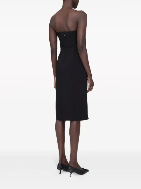 ANINE BING Halle draped midi dress A020490000 - 2