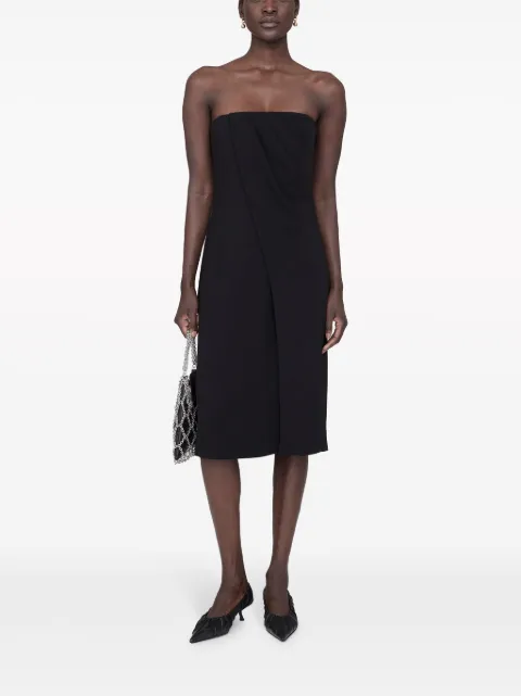 ANINE BING Halle draped midi dress A020490000 - 1