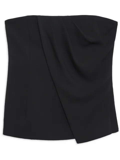 ANINE BING Halle draped strapless top