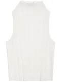 ANINE BING Harlow ribbed top - White