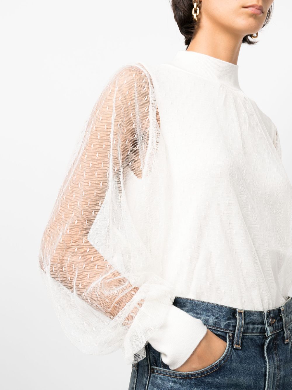 TWINSET double-layer Lace Blouse - Farfetch