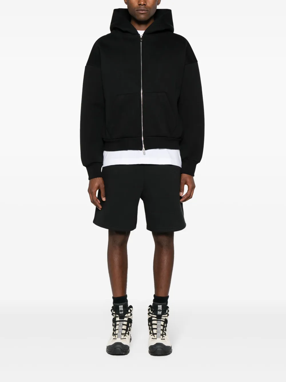 Seventh V2 hoodie met rits - Zwart