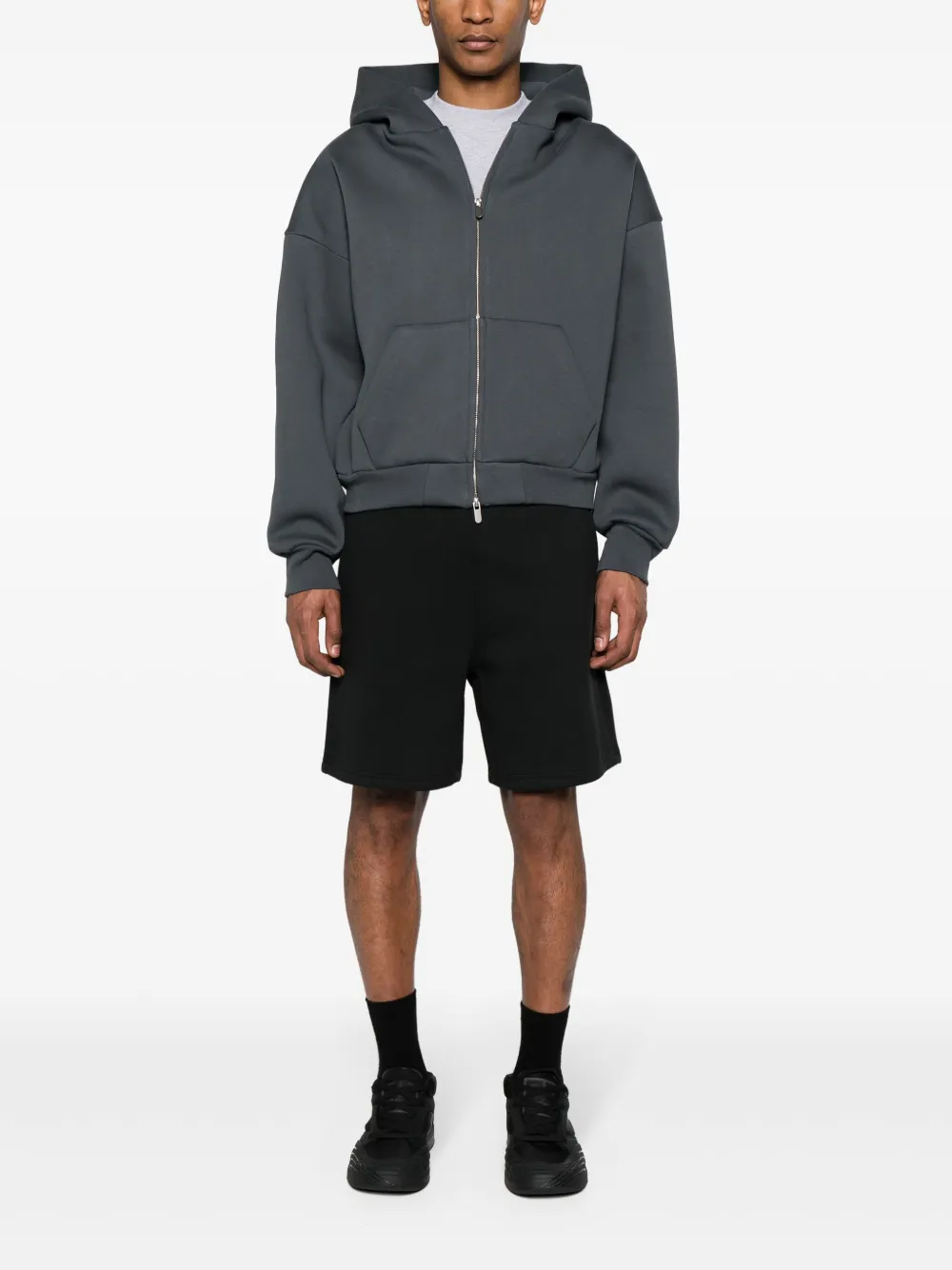 Seventh Hoodie met verlaagde schouders - Blauw