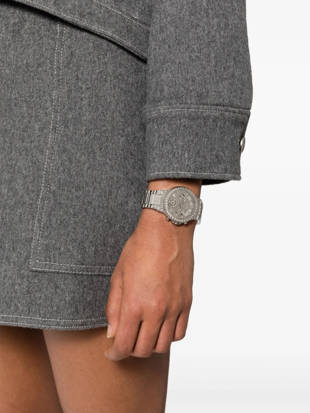 GUESS USA Moonlight quartz 38mm - Zilver