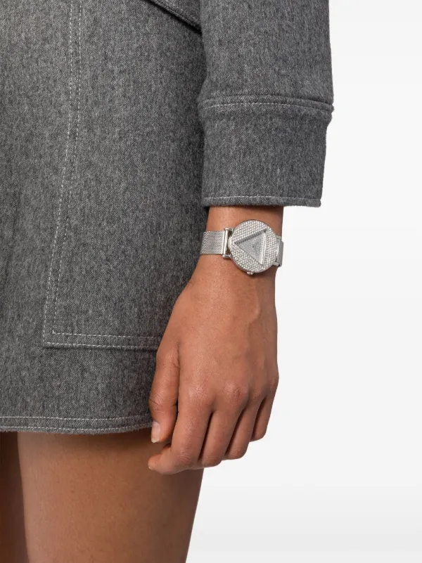 GUESS USA Iconic Quartz 37mm Silver FARFETCH AE