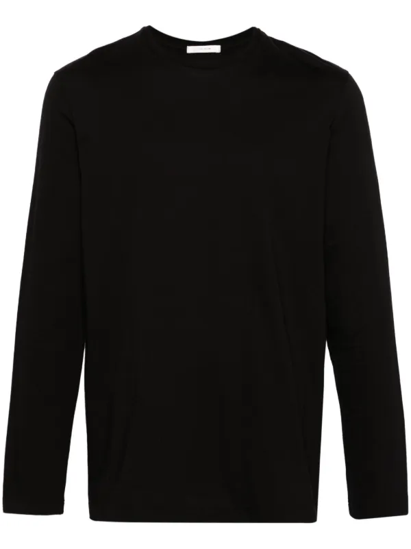 The Row Leon Cotton T-shirt | Black | FARFETCH