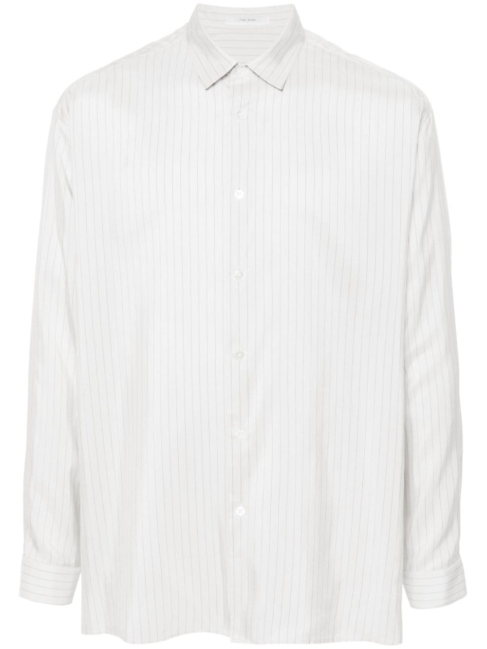 The Row Albie Striped Shirt In White