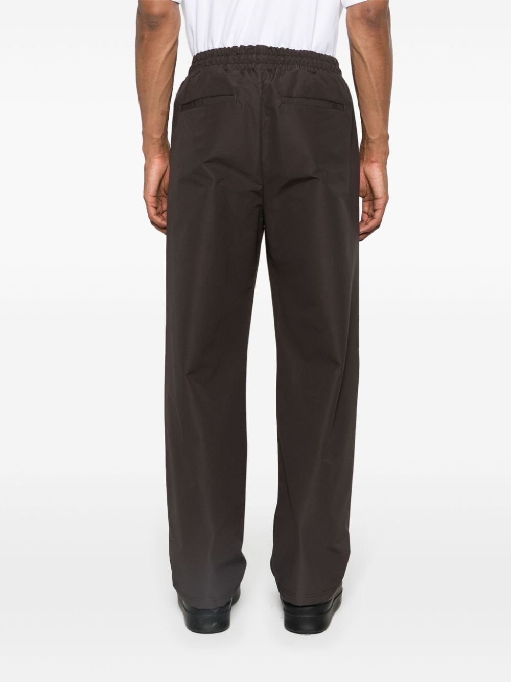 Shop Seventh Stacks Straight-leg Trousers In Brown
